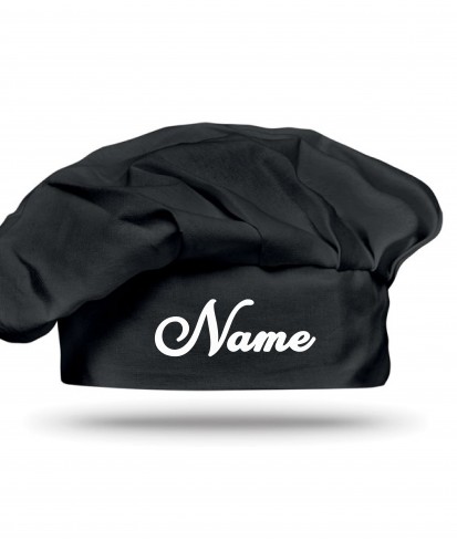 Personalised Black Chef Hat 